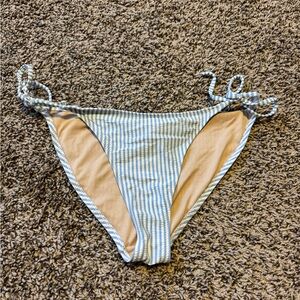 Old Navy Blue and White Striped Bikini Bottom